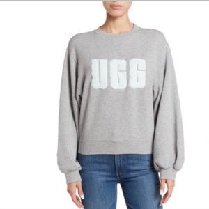 [NEW!] UGG: Brook Fuzzy Logo Sweatshirt (Size: XS)